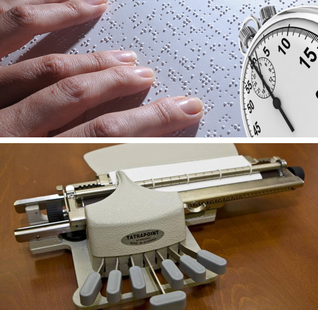 Grafika k Soutěži ve čtení a psaní Braillova písma