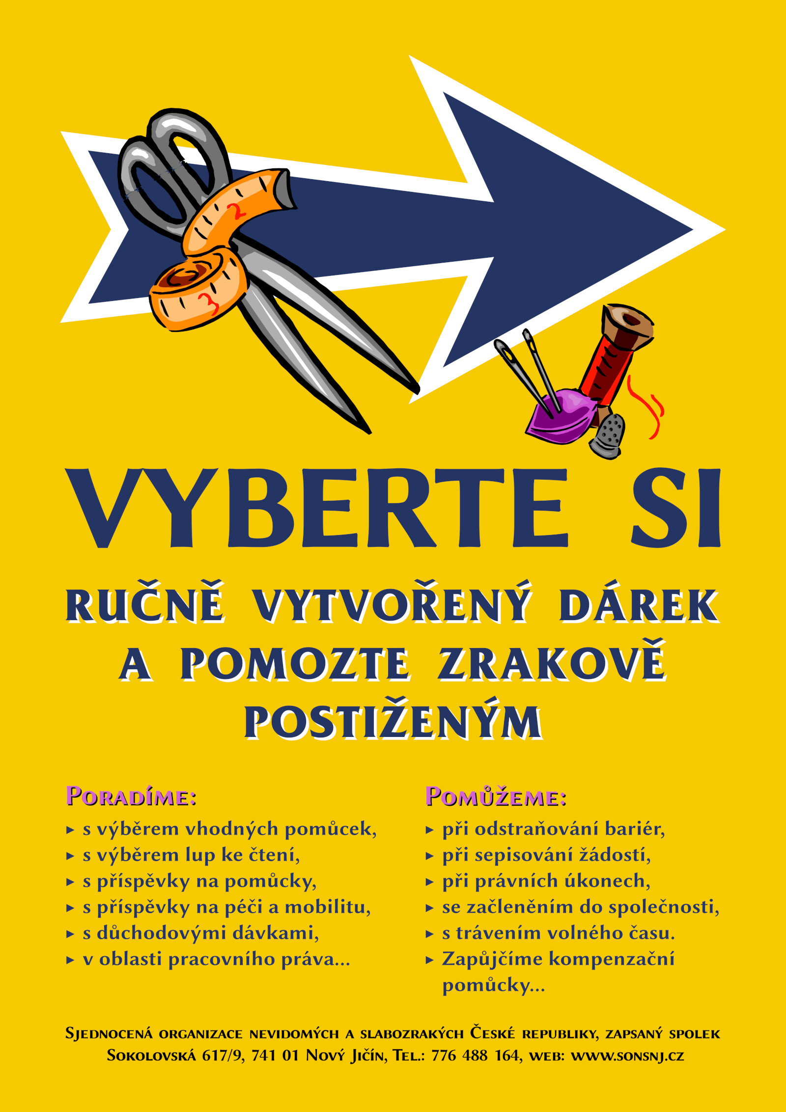 Upoutávka na Šití pro dobrou věc v Kuníně. Upoutávka na Šití pro dobrou věc v Kuníně.